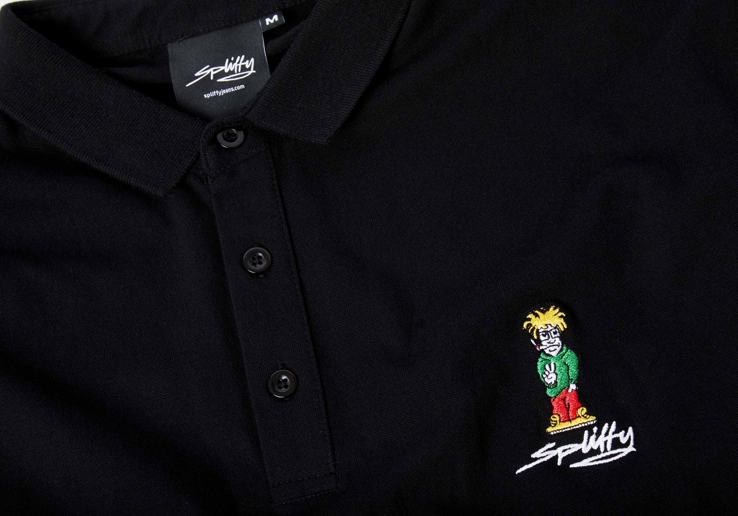 Spliffy Polo - Black